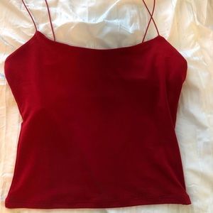 Red Leith Crop Top
